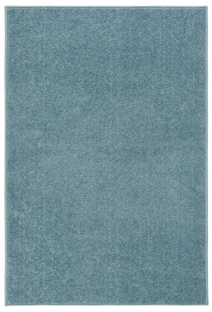 340350 vidaXL Tapete de pelo curto 200x290 cm azul