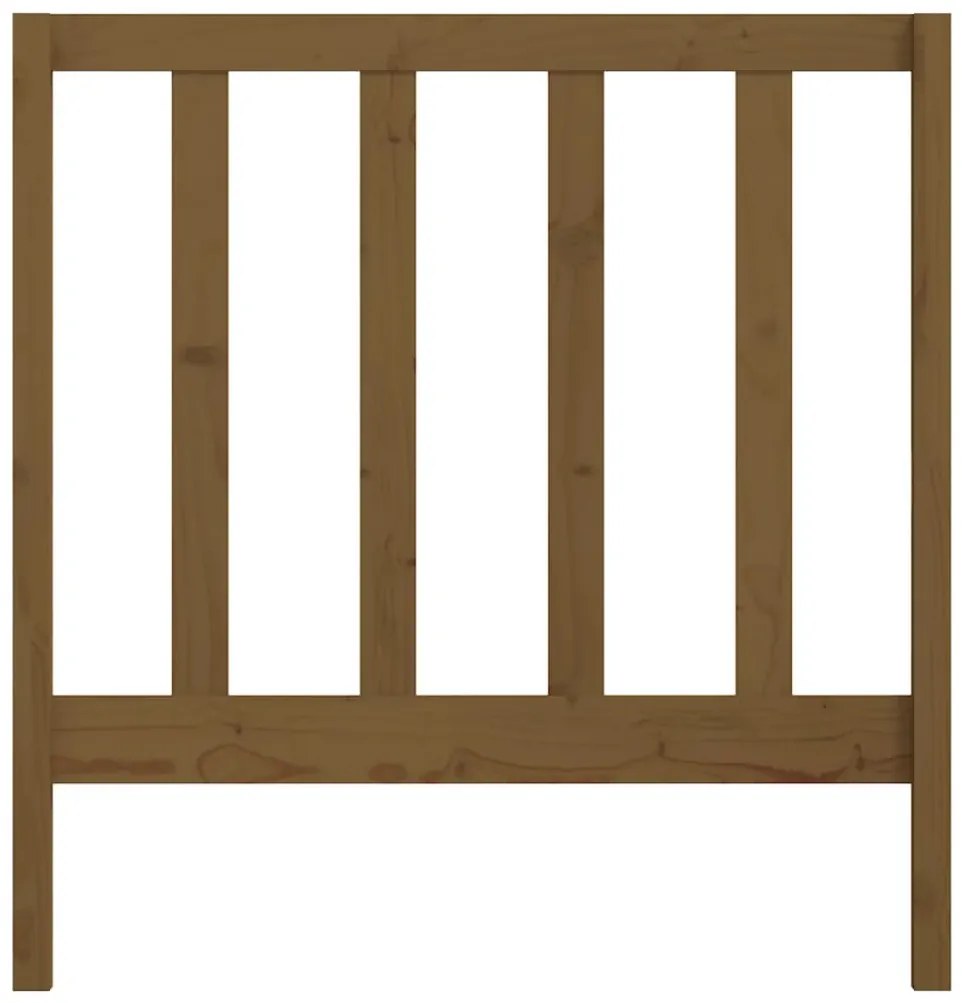 Cabeceira de cama 106x4x100 cm pinho maciço castanho mel