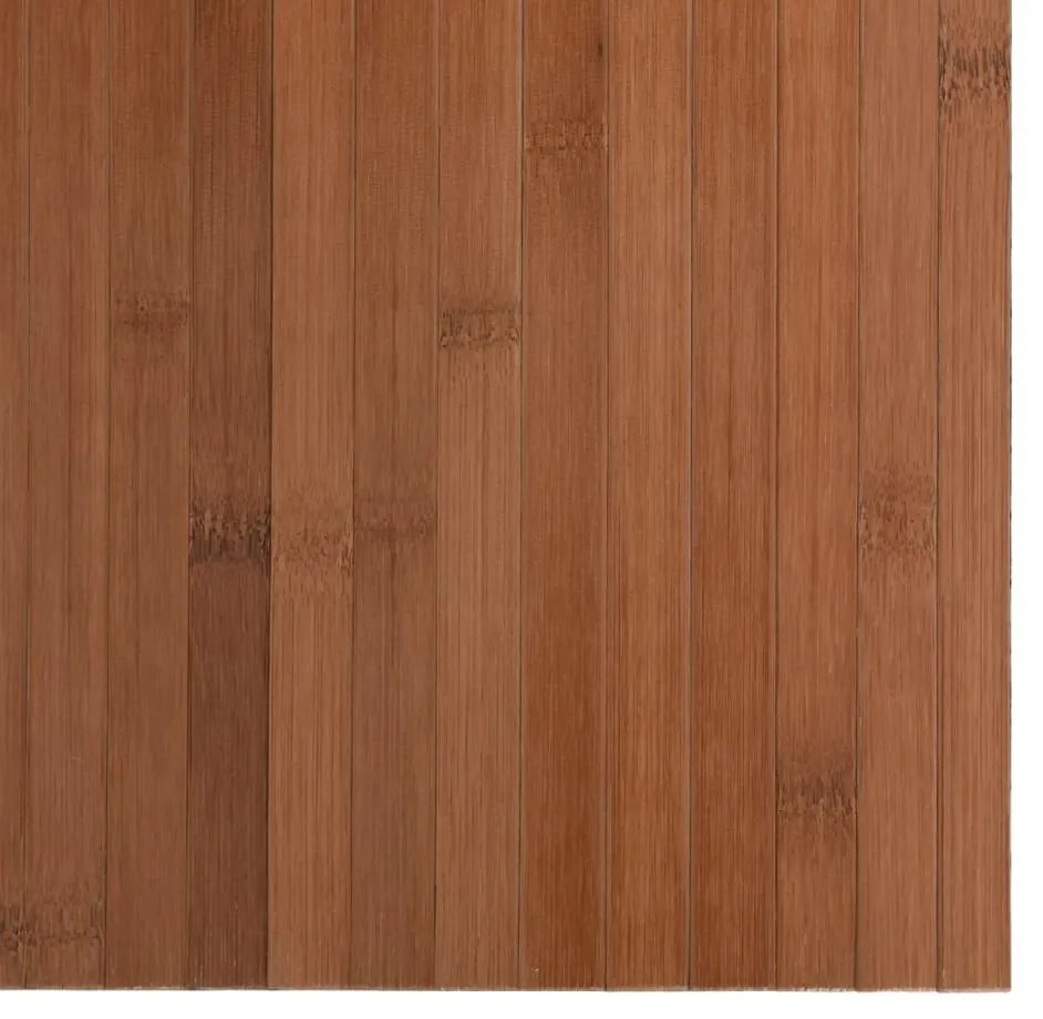 Tapete retangular 60x100 cm bambu castanho
