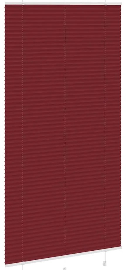 Plissado Cego Bordéus Vermelho 105x200 cm Largura Tecido