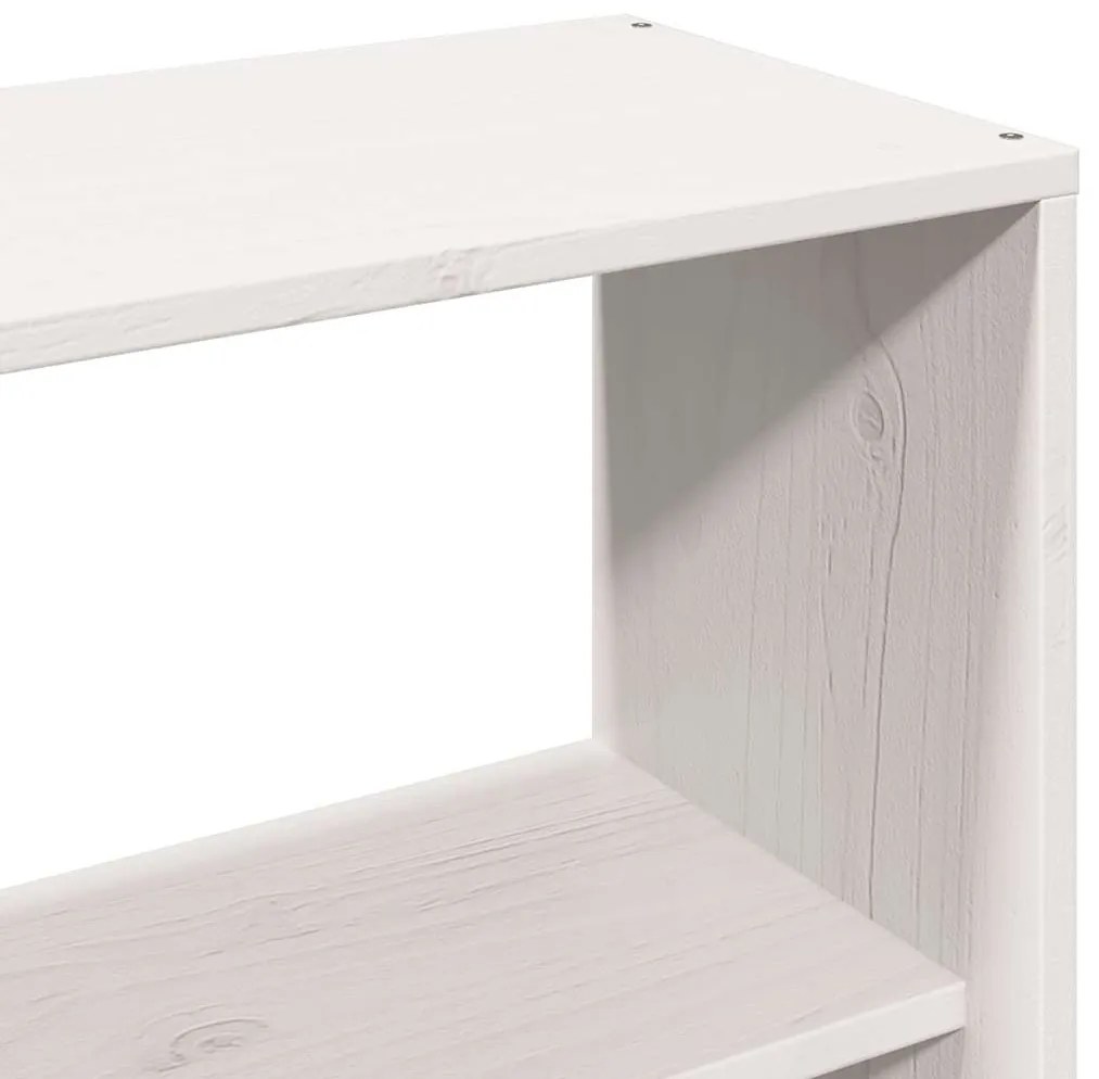 Cama sem colchão 160x200 cm madeira de pinho maciça branco