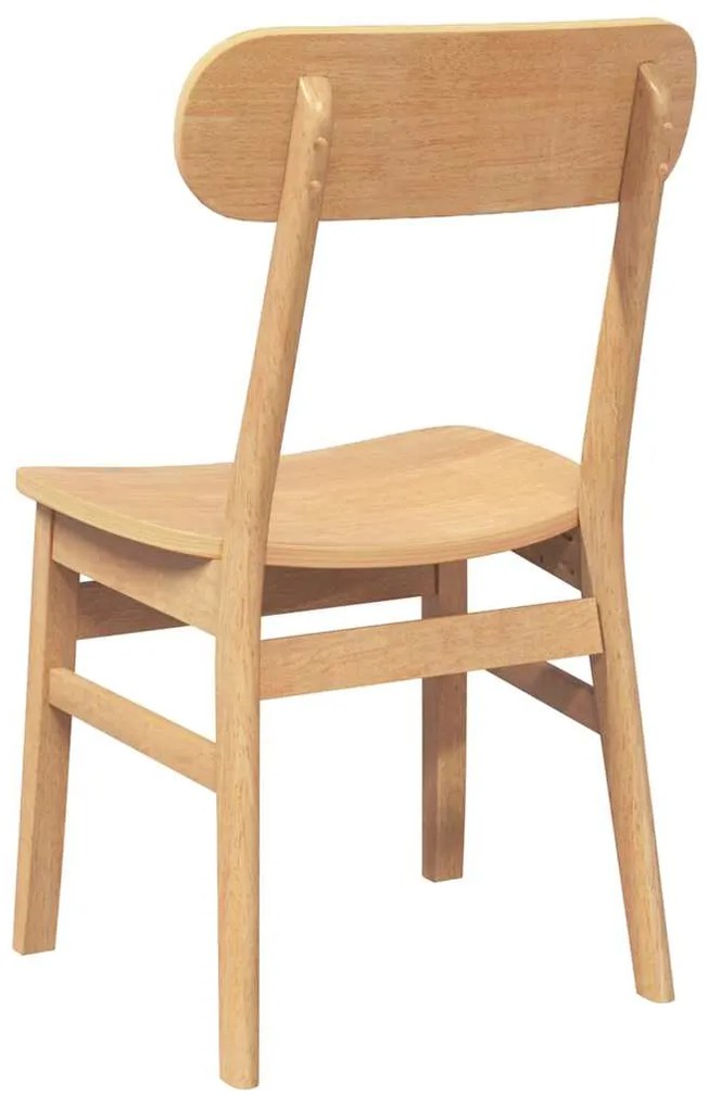 Cadeiras de jantar 2 pcs madeira de seringueira maciça