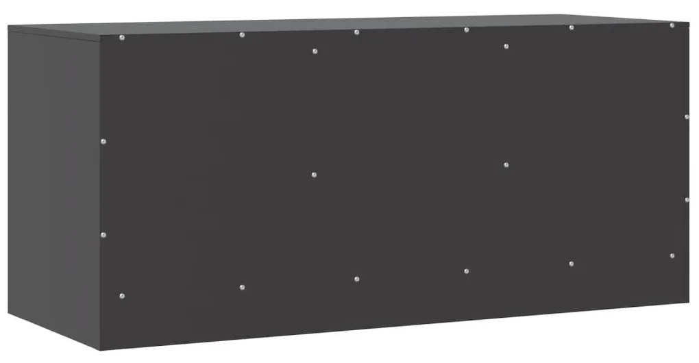 Móvel de TV 99x39x44 aço preto