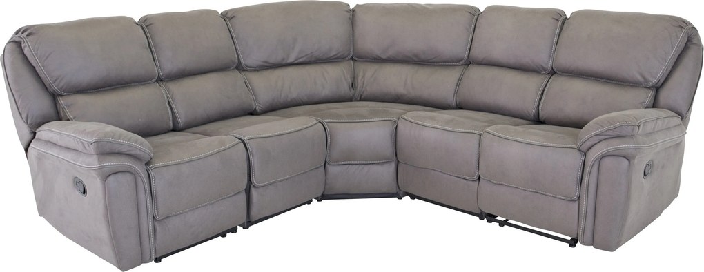 Reclinável de ângulo suave Dallas 4723, Cinzento, 255x255x104cm, 51 kg, Pernas: Metal