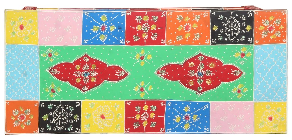 Mesa de Consola vidaXL com Gavetas Multicolorida em Madeira Engenharia