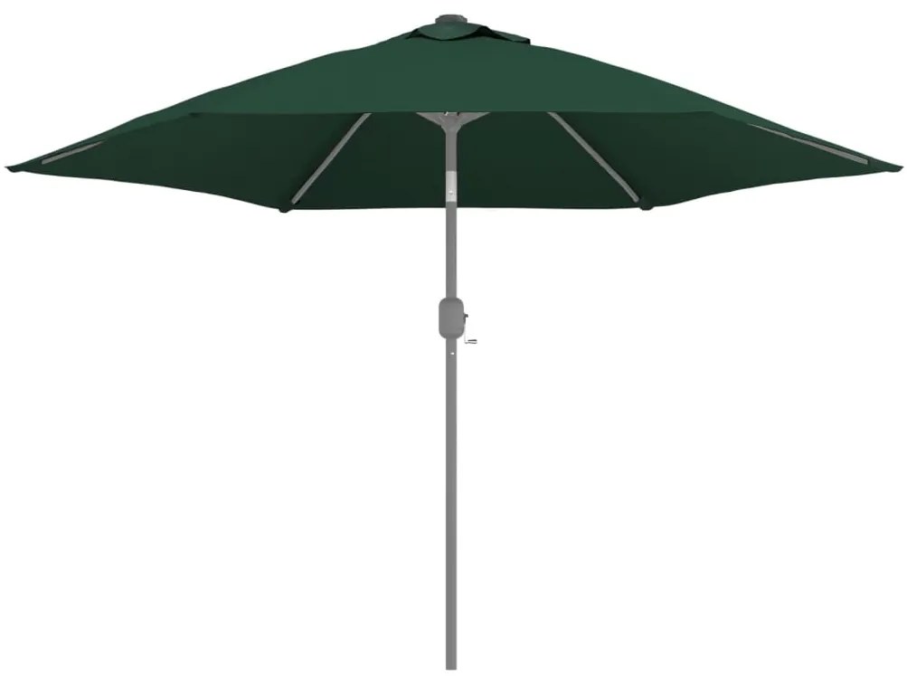 Tecido de substituição p/ guarda-sol de exterior 300 cm verde