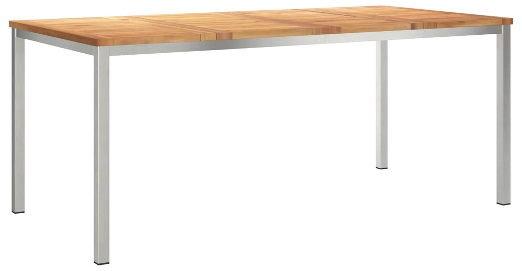 Conjunto de Jantar para o Jardim vidaXL 7 Peças em Madeira de Teca Sól