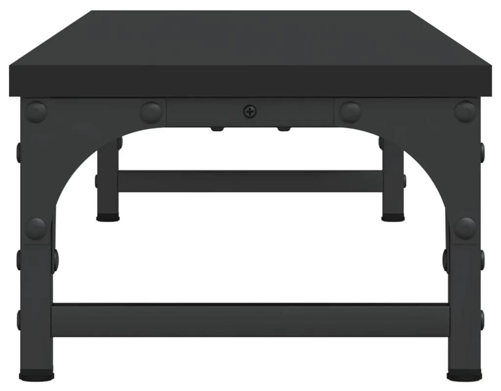 Suporte de monitor 85x23x15,5 cm derivados de madeira preto