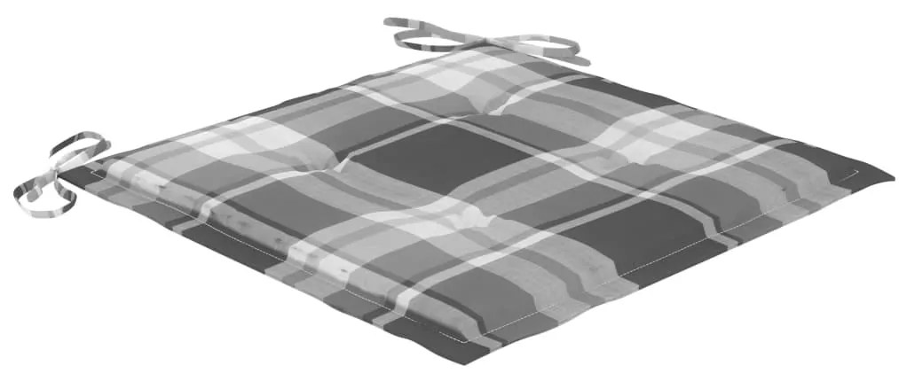 Cadeiras de jantar p/ jardim 2 pcs c/ almofadões acácia maciça