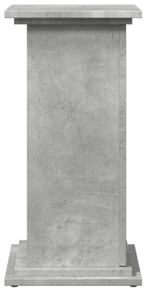 Suporte expositor c/ arrumação deriv. madeira cinzento cimento
