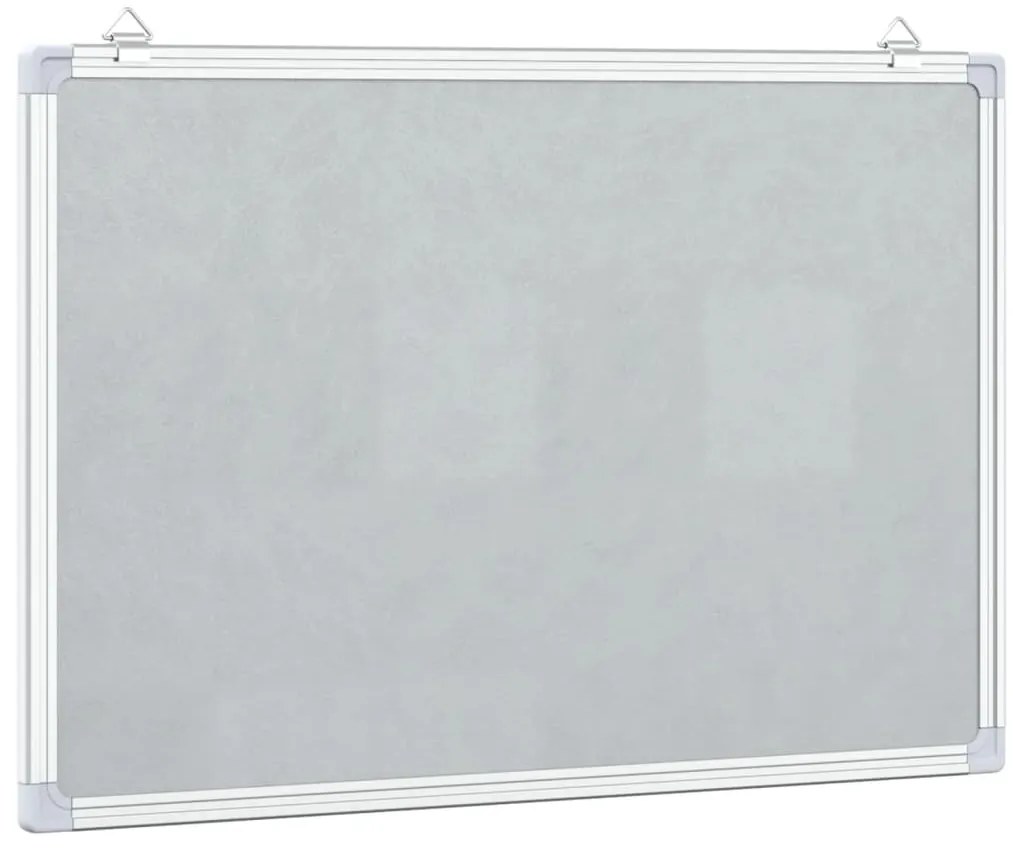 Quadro branco magnético 80x60x1,7 cm alumínio