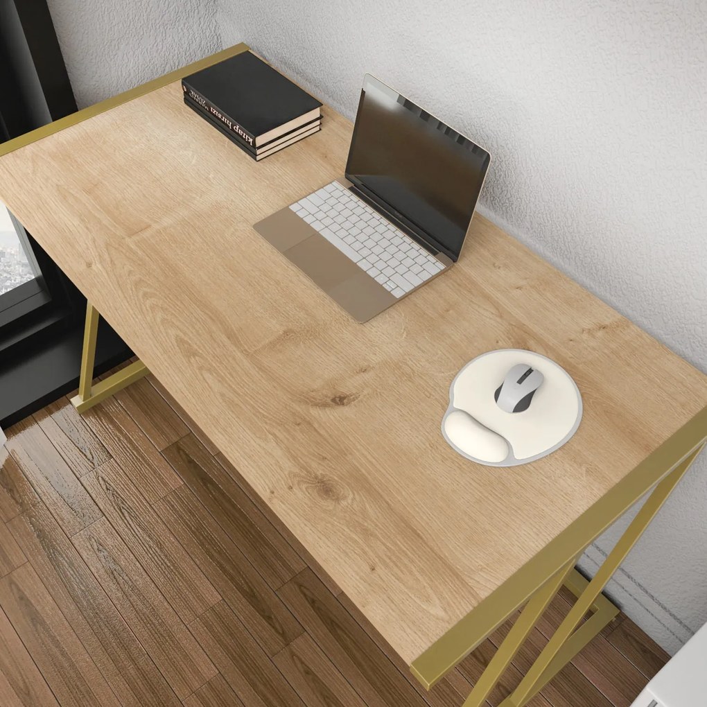 Secretária Adelaide – Ouro – 114 cm x 60 cm x 75 cm