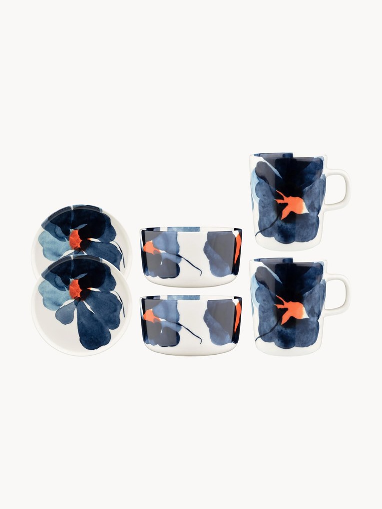 Conjunto de pequeno-almoço Valssi, 2 pessoas, conjunto de 6