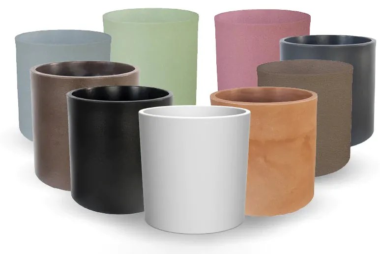 Vaso de flores colorido Polietileno CASA, JARDIM, RESTAURANTE, BAR HORTENSIA 80 (ø80x80 cm) - Castanho