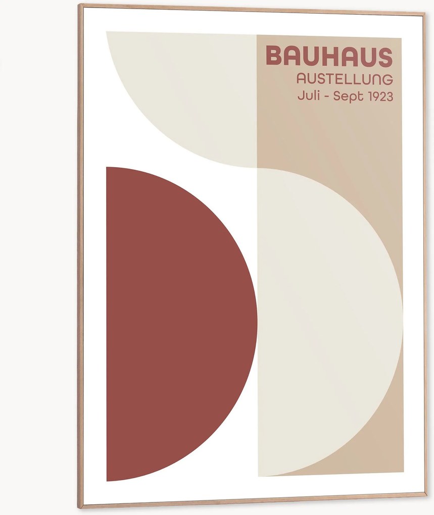 Impressão digital emoldurada Bauhaus Roundings