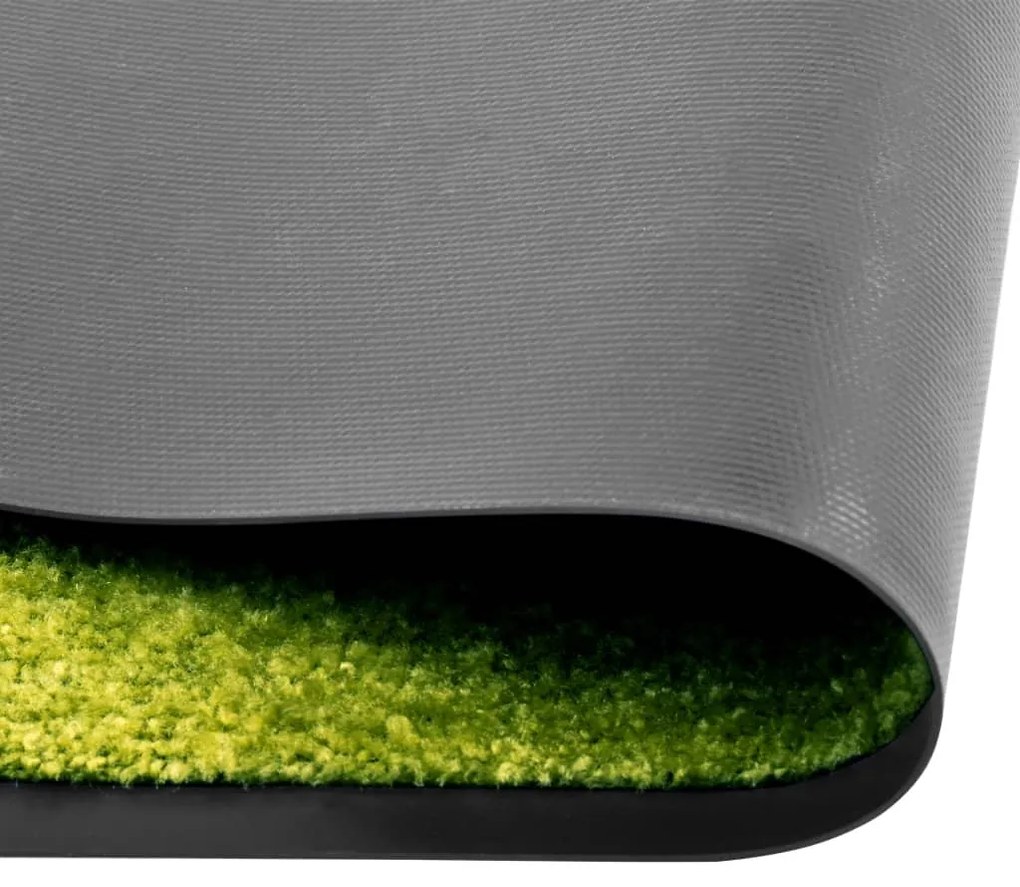 Tapete de porta lavável 60x180 cm verde