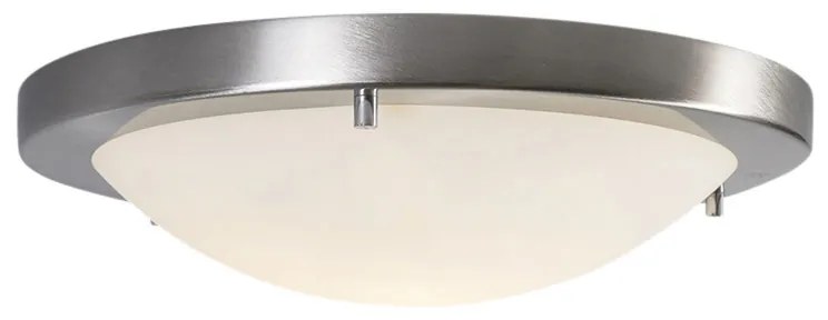 LED Candeeiro de teto inteligente em aço 31 cm com WiFi A60 IP44 - Yuma Moderno