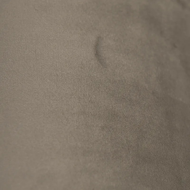 Abajur de veludo Taupe 25/25/25 com interior dourado