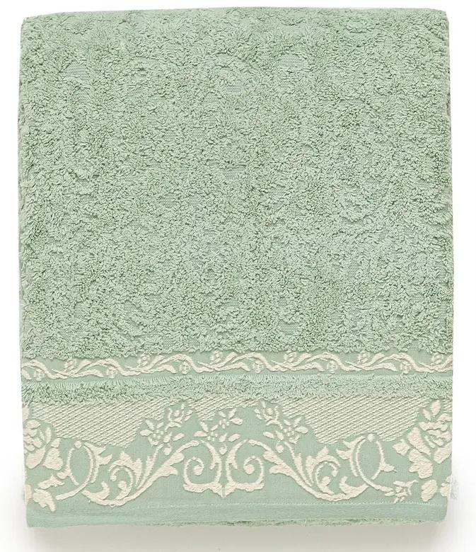 4 CORES - 6 toalhas de banho 100% algodão com 500 gr./m2: Verde