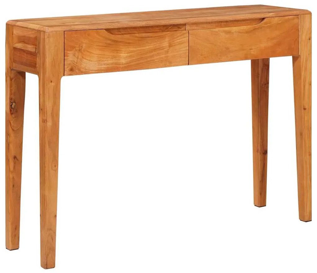 vidaXL Aparador Castanho 110 x 30 x 80 cm Madeira Sólida de Acácia