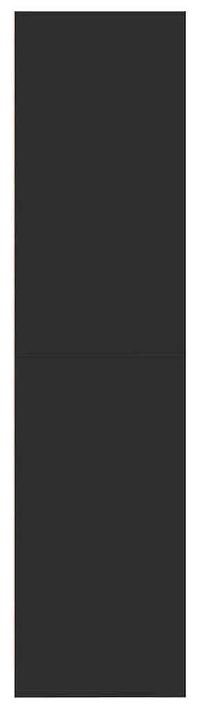 Roupeiro 80x50x200 cm derivados de madeira preto