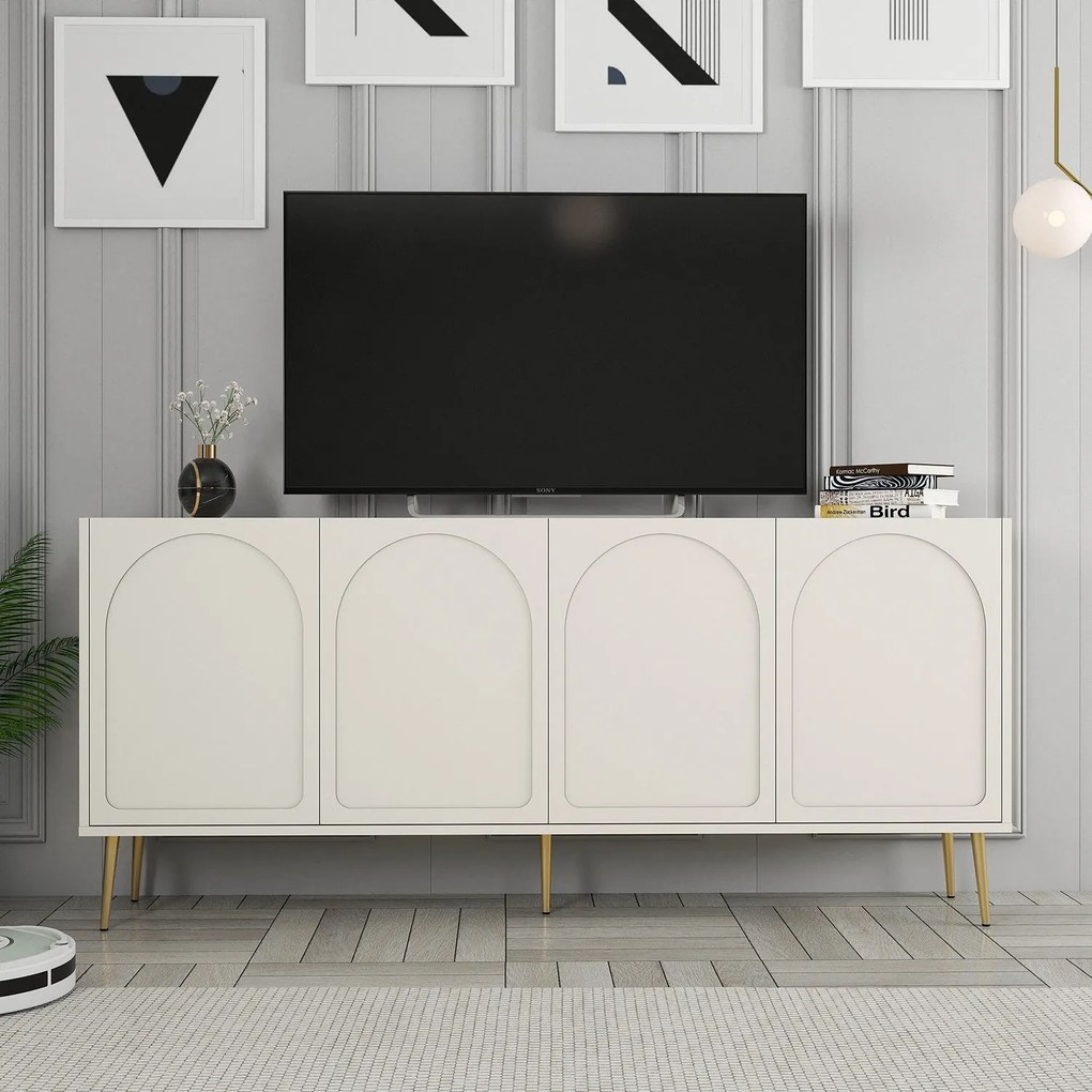 Console Lyon – Cream Gold – 180 cm x 80 cm x 35 cm