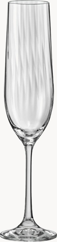 Copos de champanhe em cristal Optic, conjunto de 12
