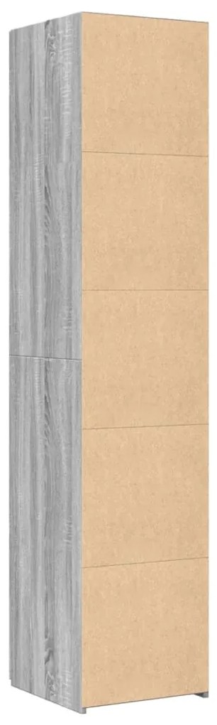 Armário alto 40x42,5x185 cm derivados de madeira cinza sonoma