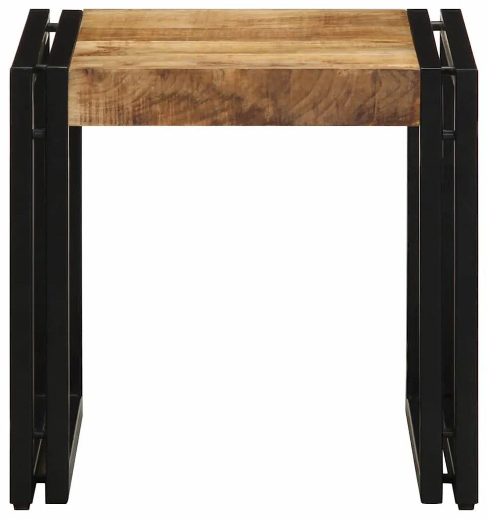 Mesa de Centro vidaXL 40x50x38 cm Madeira de Mangueira Maciça