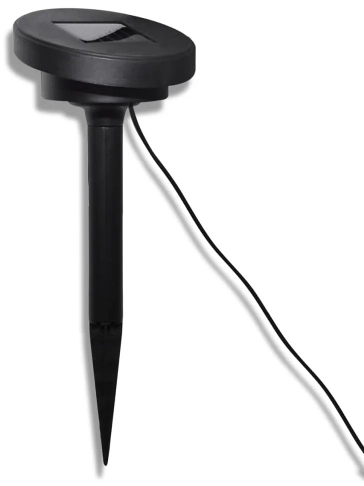 Candeeiros globo de jardim 3 pcs LED com estacas e painel solar