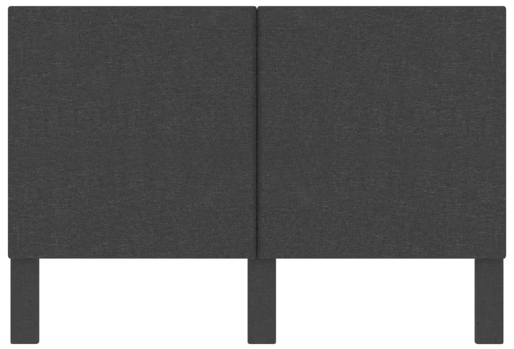 Cabeceira de cama 160x200 cm tecido cinzento-escuro