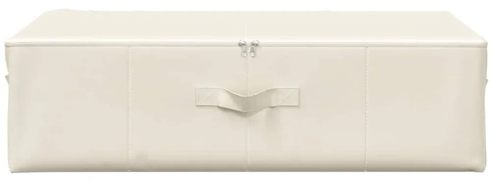 Caixas de arrumação 2 pcs tecido 70x40x18 cm cor creme