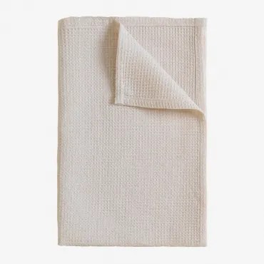 Pano De Cozinha Em Algodão Arnaud Beige Creme - Sklum