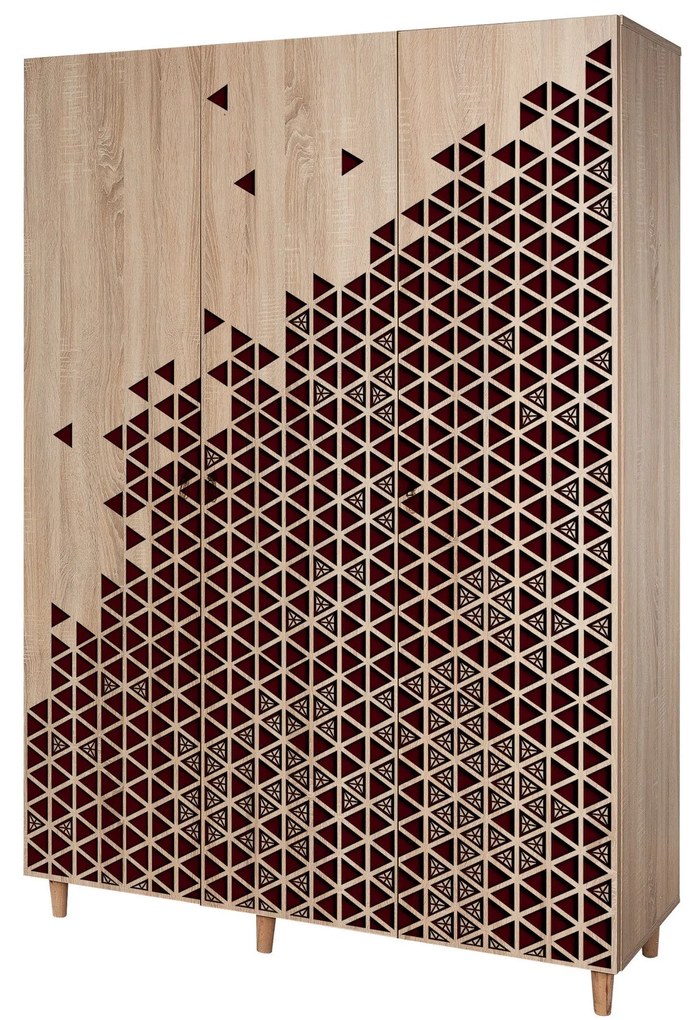 Roupeiro Mode – Carvalho Sonoma – 135x192x52 cm