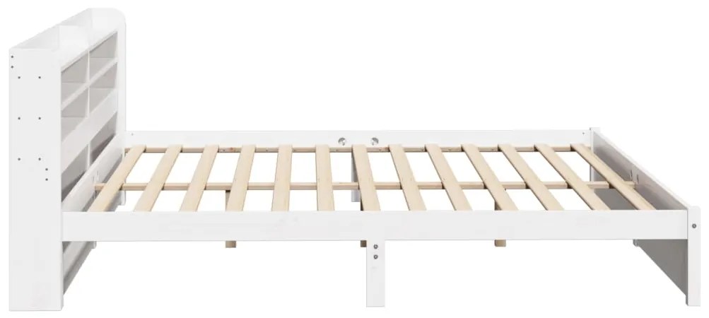 Estrutura de cama c/ cabeceira sem colchão 180x200 cm branco
