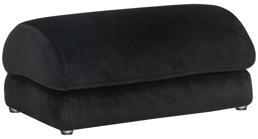 Apoio para os Pés para Escritório Apoio para os Pés Preenchido de Espuma e Almofadas Antiderrapantes 32x22x15 cm Preto