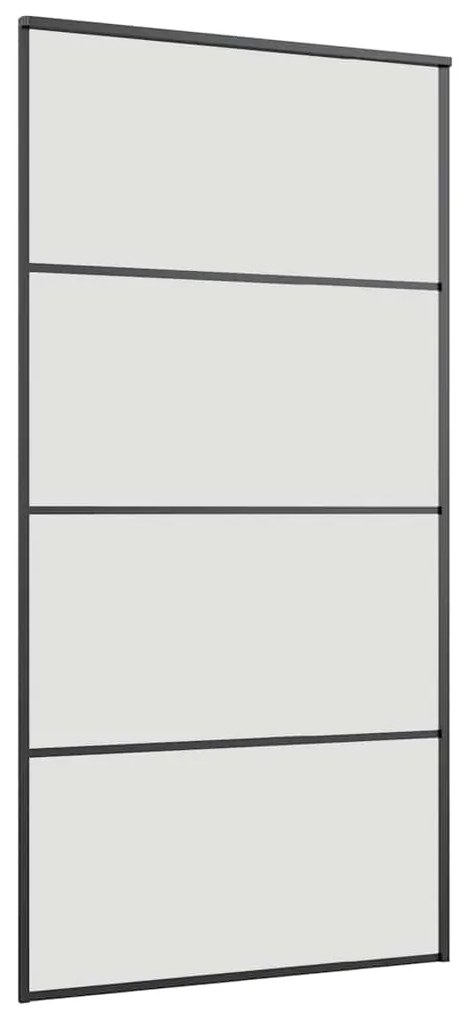 Porta desliz. c/ conj. ferragens 102,5x205cm vidro ESG preto