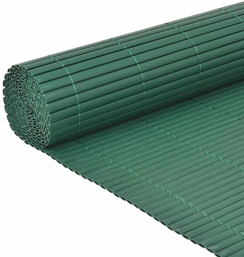 Cerca de jardim dupla face 90x300 cm PVC verde