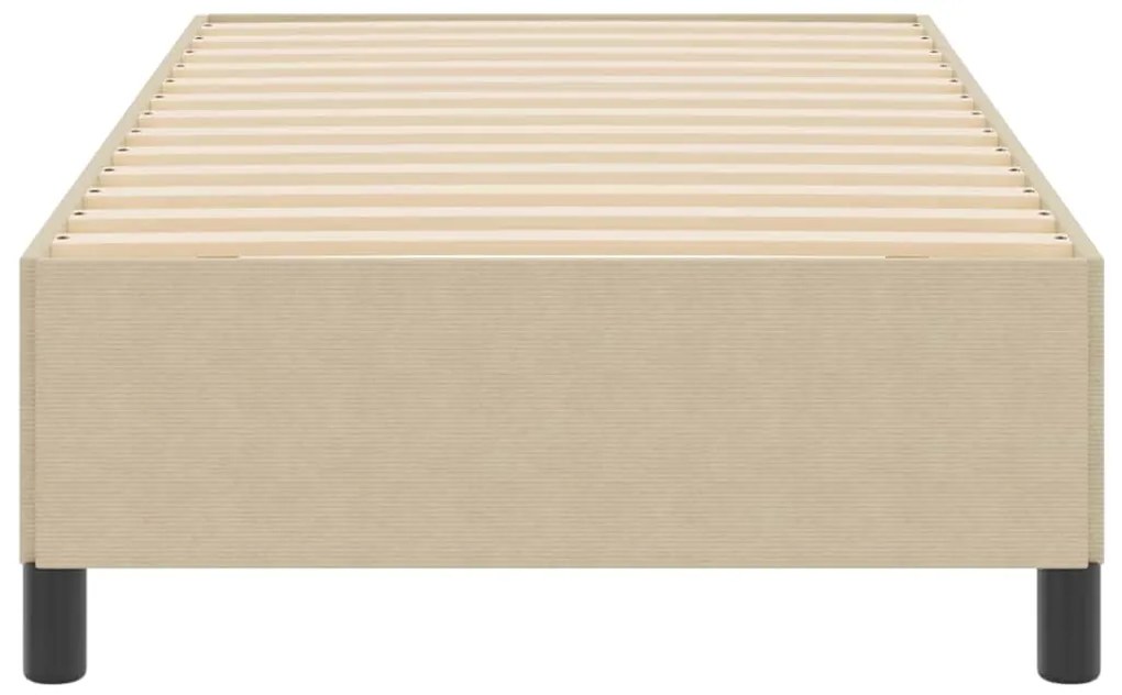 Cama vidaXL Verde Claro Cinza 100x200 cm Tecido de Corduroy