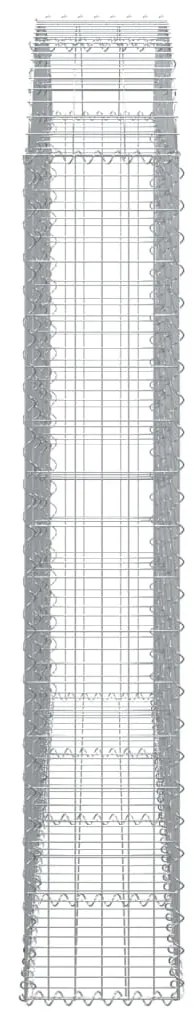 Cesto gabião arqueado 200x30x160/180 cm ferro galvanizado