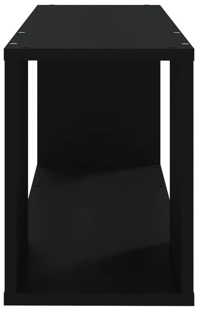Móvel de TV 80x24x32 cm derivados de madeira preto