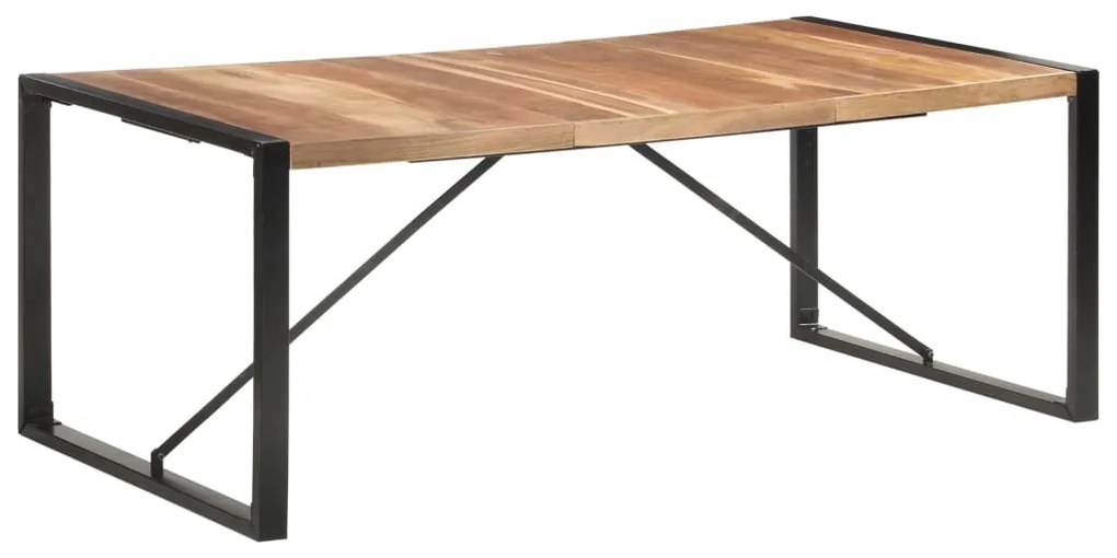 Mesa de jantar 200x100x75 cm madeira maciça