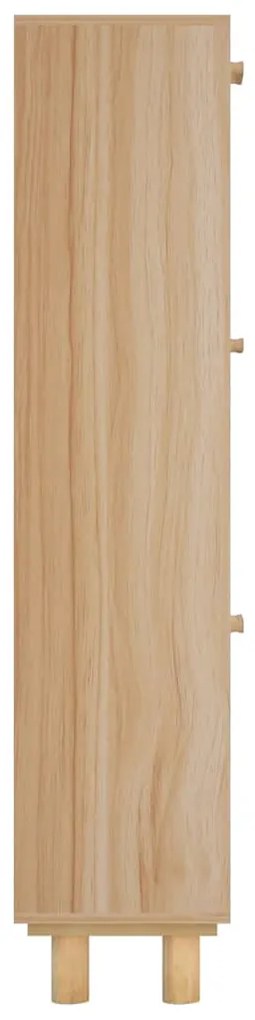 Sapateira 52x25x115 cm derivados madeira/vime natural castanho