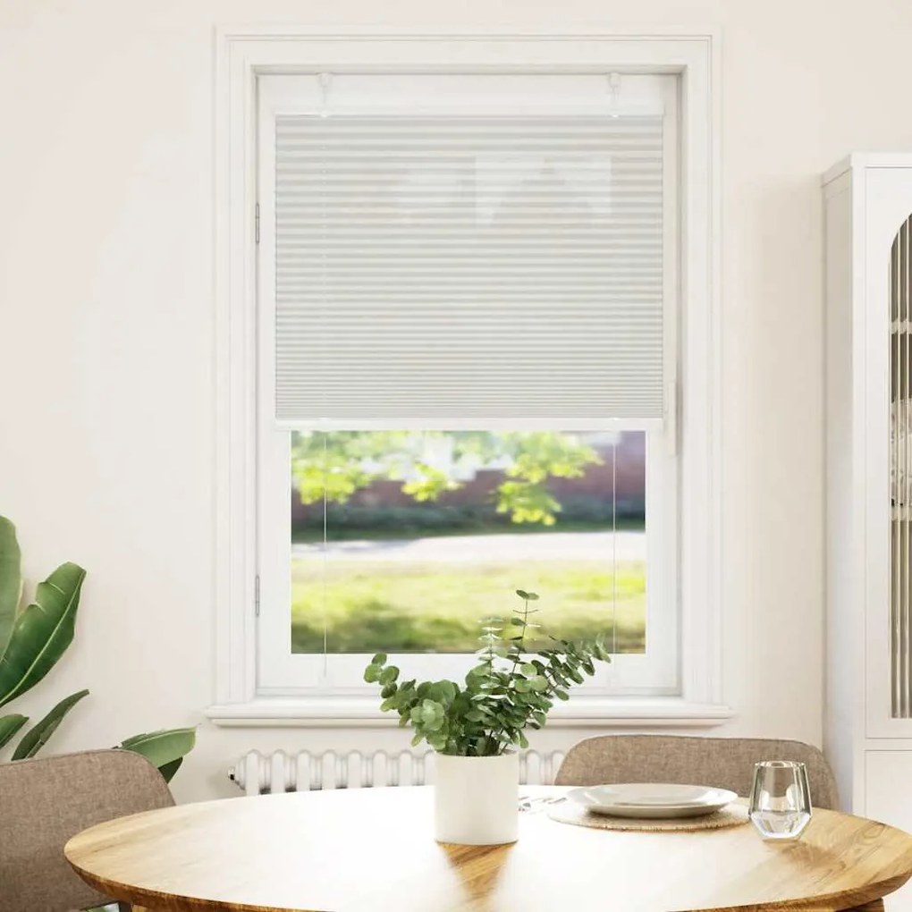 vidaXL Cinzento Luz Plissada Cega 75x150 cm Largura Tecido 74,4 cm