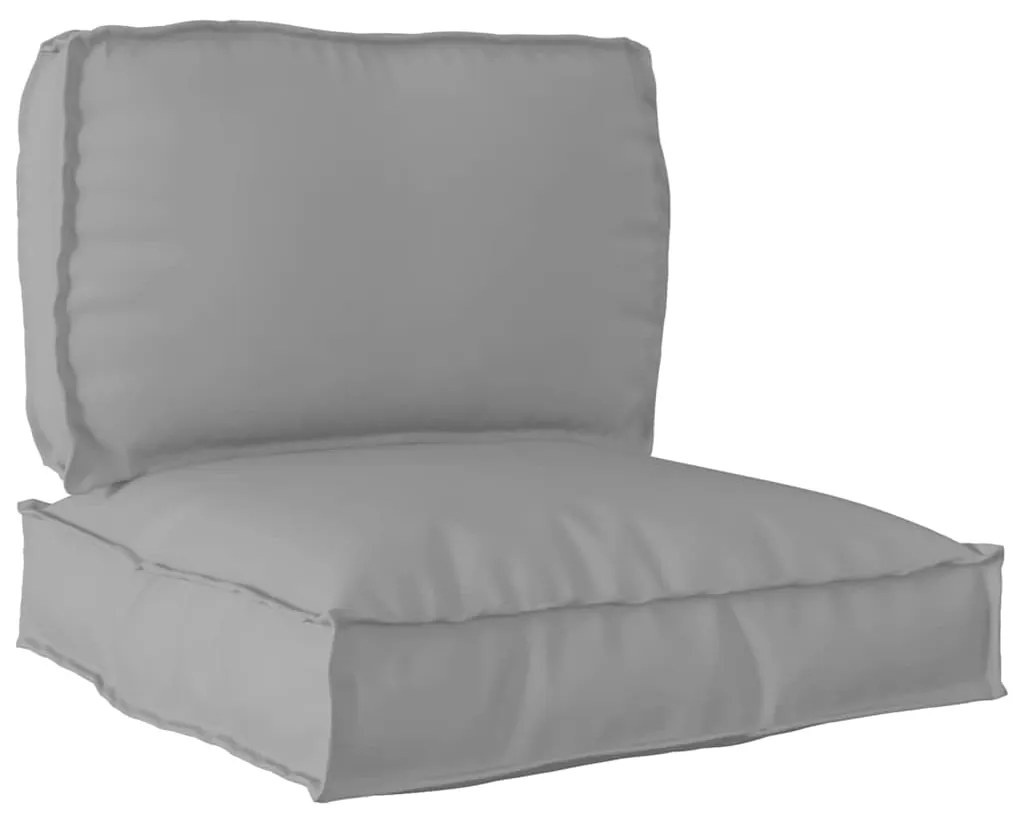 vidaXL Conjunto de Almofadas para Palete - 2 Peças em Tecido Oxford Cinza.