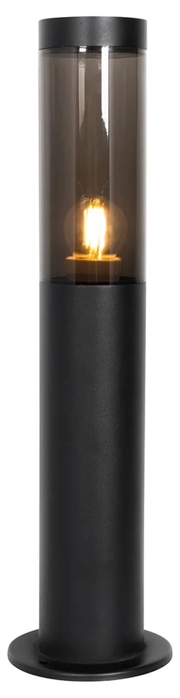 Candeeiro de poste moderno exterior preto 45 cm IP44 - Rox