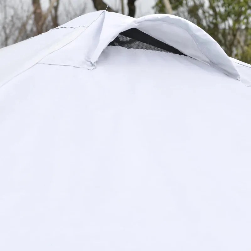 Tenda de Jardim Dobrável - Branco - 3x3m