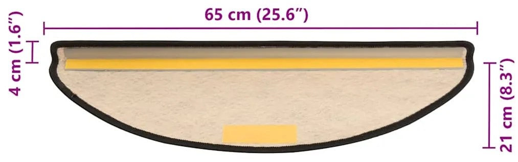 Tapetes escada adesivos aspeto sisal 30pcs 65x21x4 cm antracite