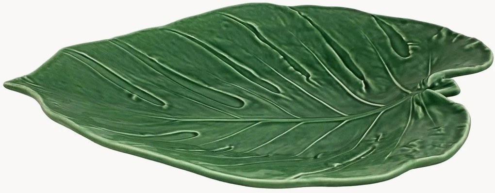 Taça de servir pintada à mão Leaf