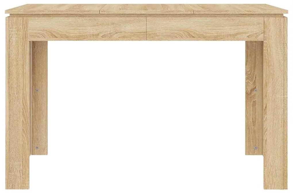 Mesa de jantar 120x60x76 cm contraplacado carvalho sonoma